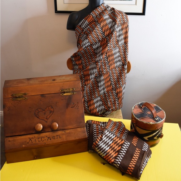 K2 Authentic Handmade African Kente Cloth Fabric - Picture 1 of 2